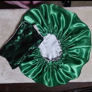 Reversible satin bonnet w/ Sleep Mask